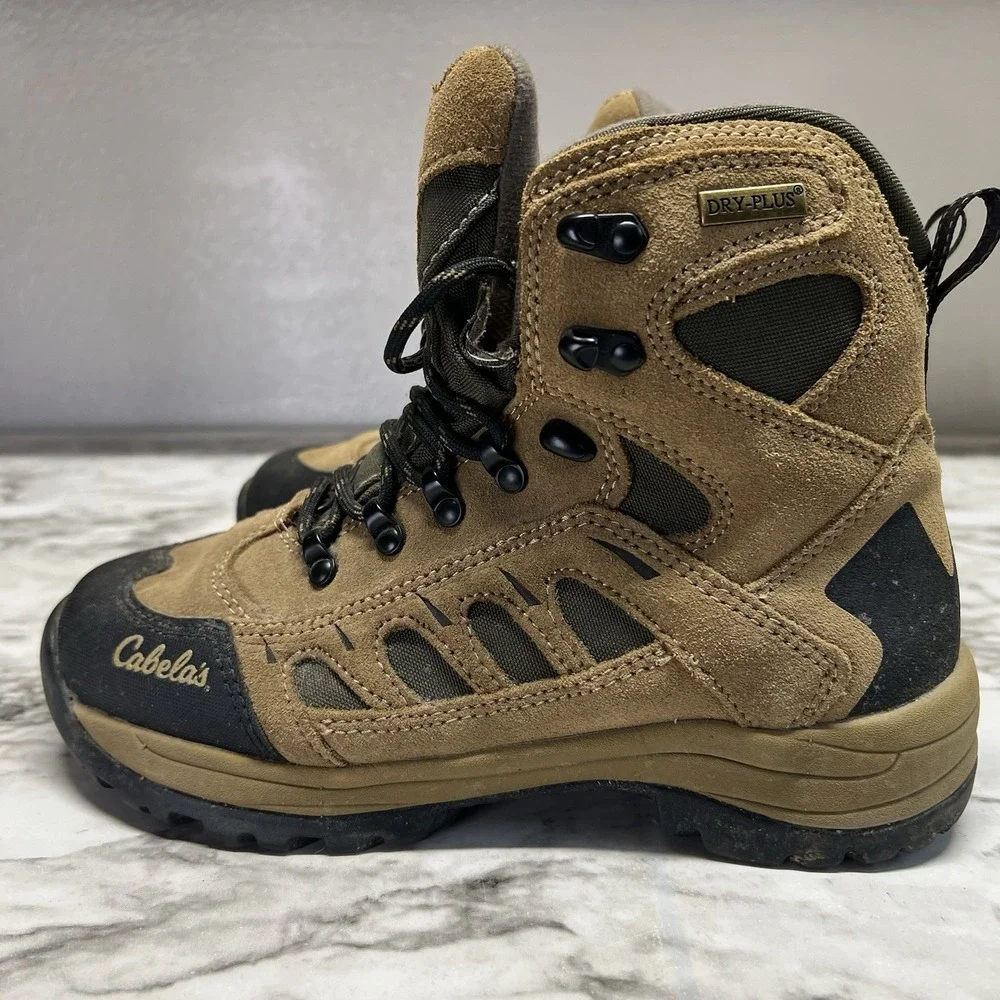 Cabela's Hiking Boots Women's Size 8.5 D Brown Waterproof Thinsulate Dry-Plus